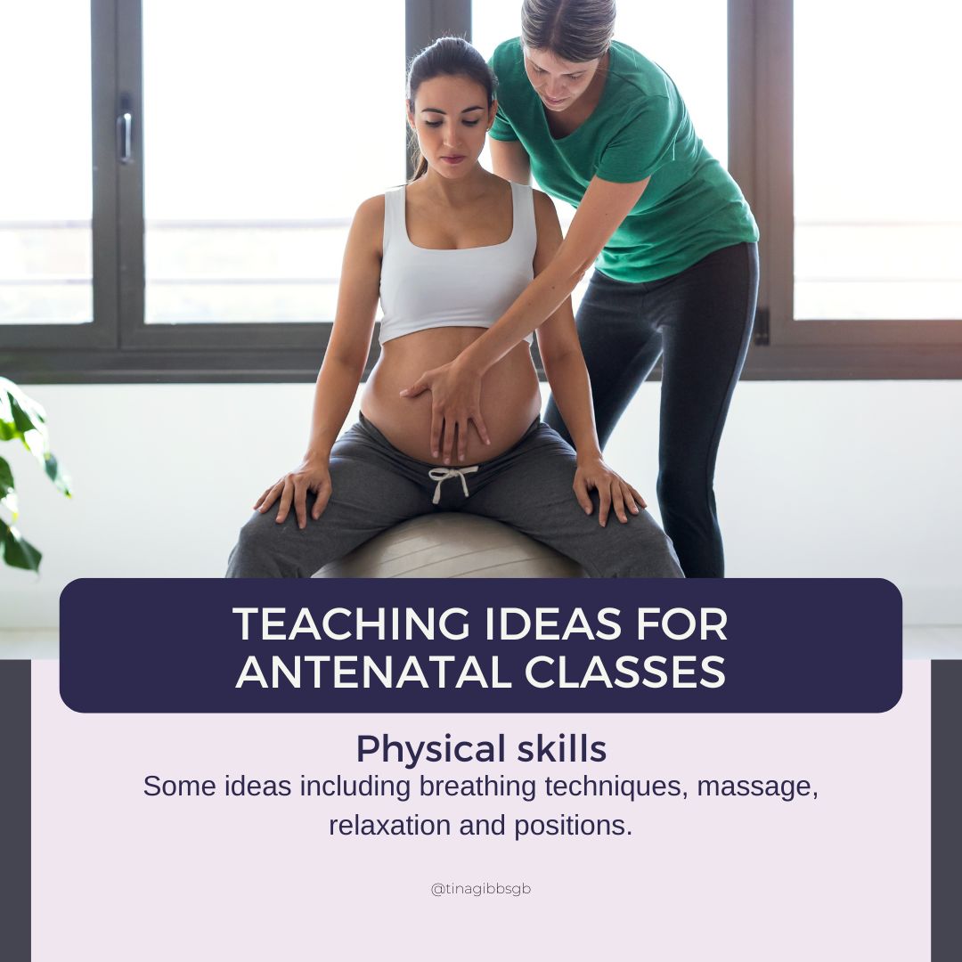 Teaching physical skills for childbirth
