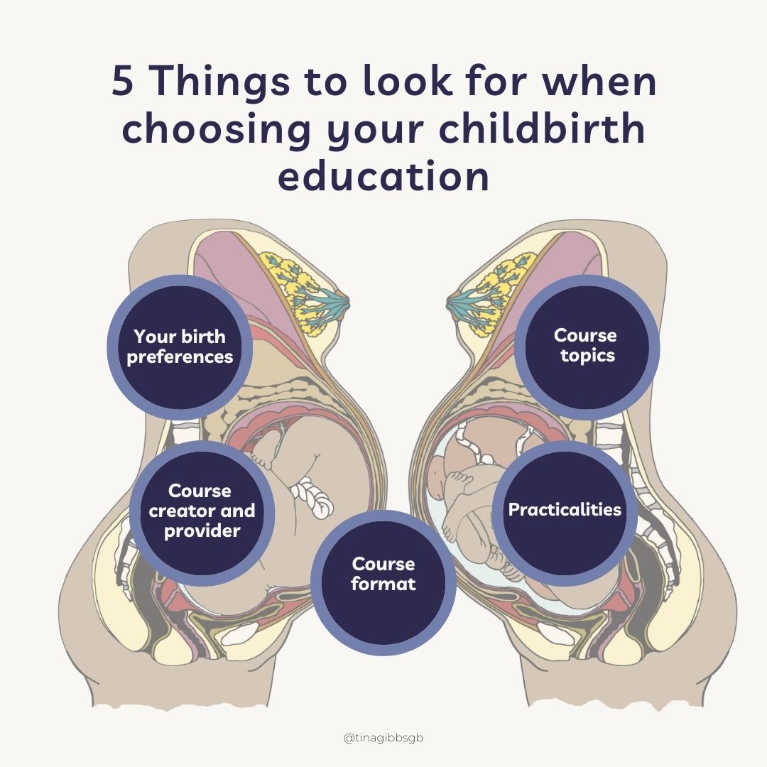 5 things to look for when choosing your childbirth education
